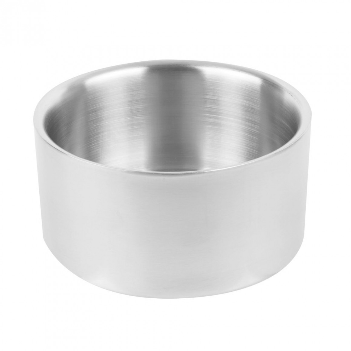 STAINLESS STEEL, SATIN BOWL, DOUBLE WALL, 34 OZ.
