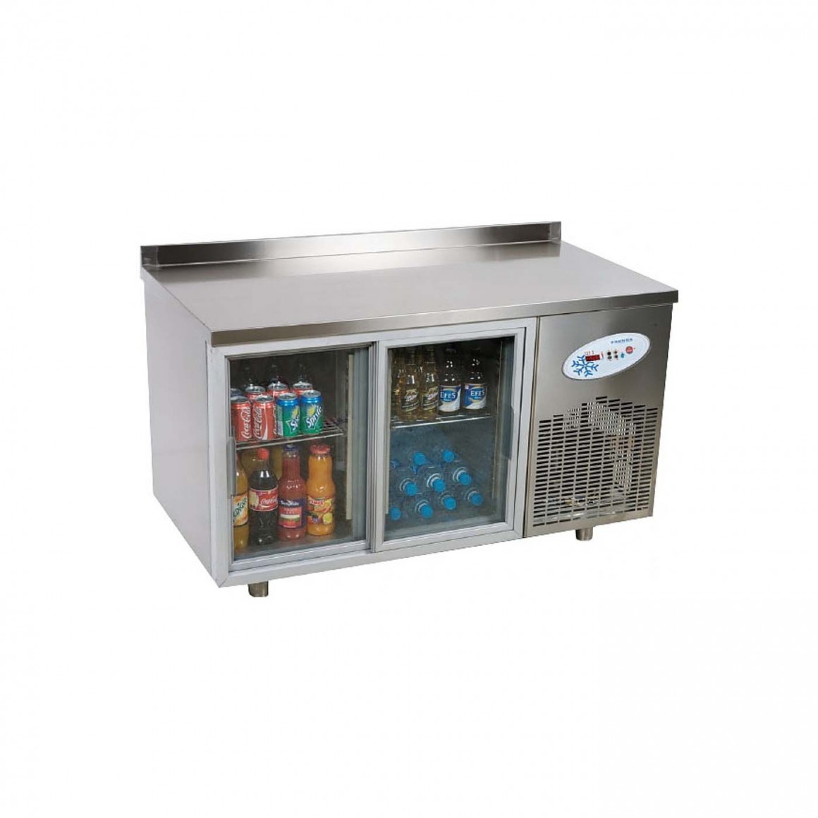 REFRIGERATOR WITH SPLASHBACK 2 glass door REFRIGERATOR WITH SPLASHBACK 2 glass door