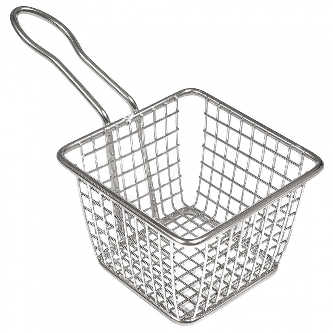 STAINLESS STEEL FRY BASKET, SQUARE