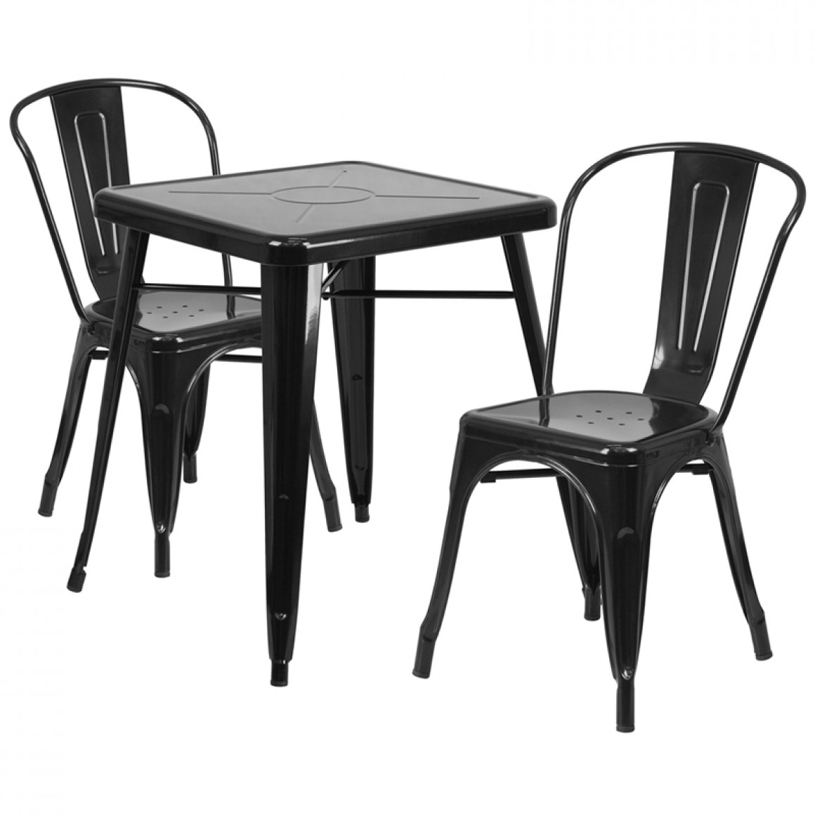 Chair: steel, black