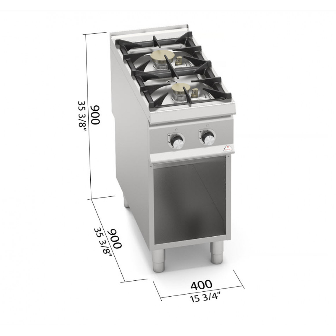 Gas cooker - cast iron grill SG9F2MPS