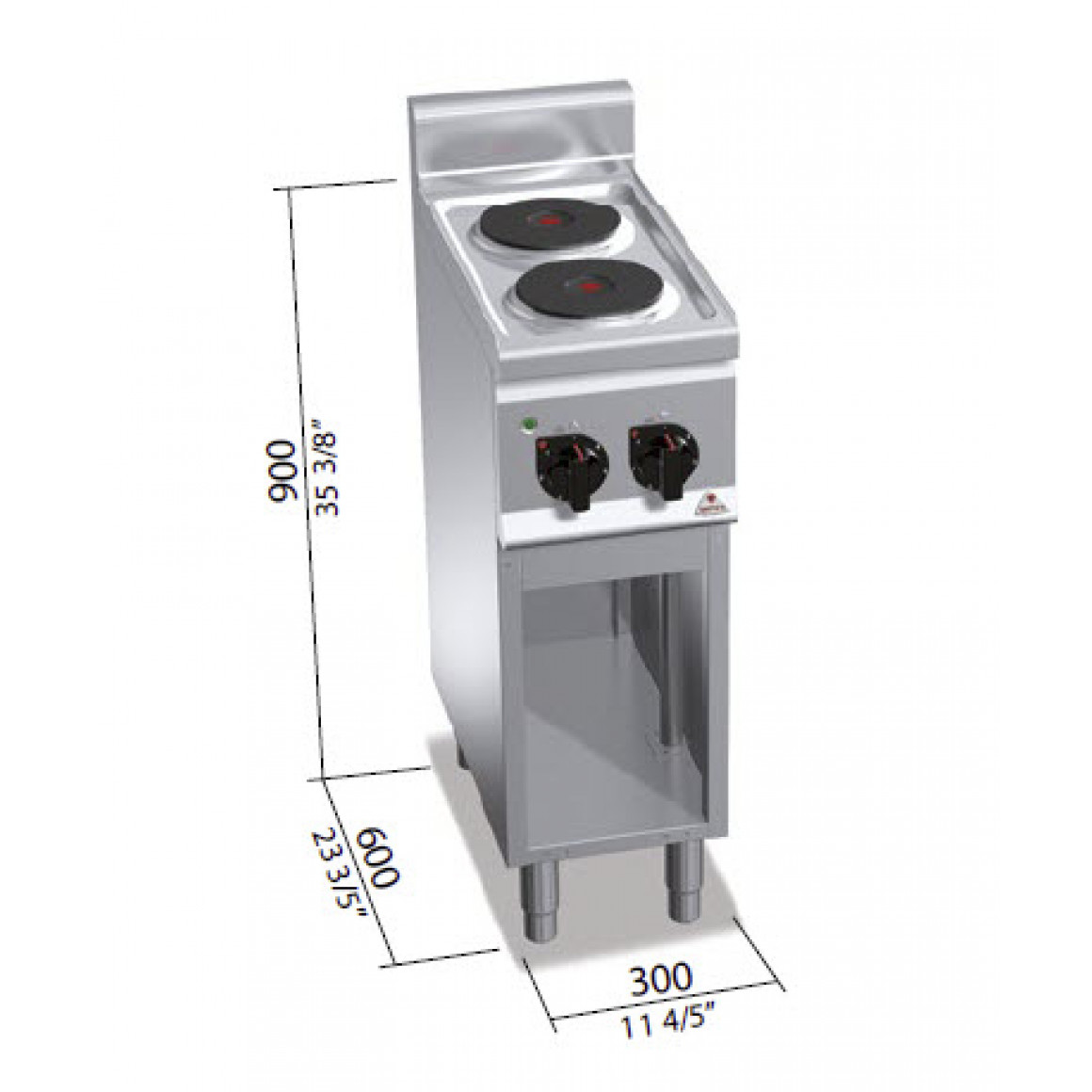 Electric stove CLASSIC E6P2M