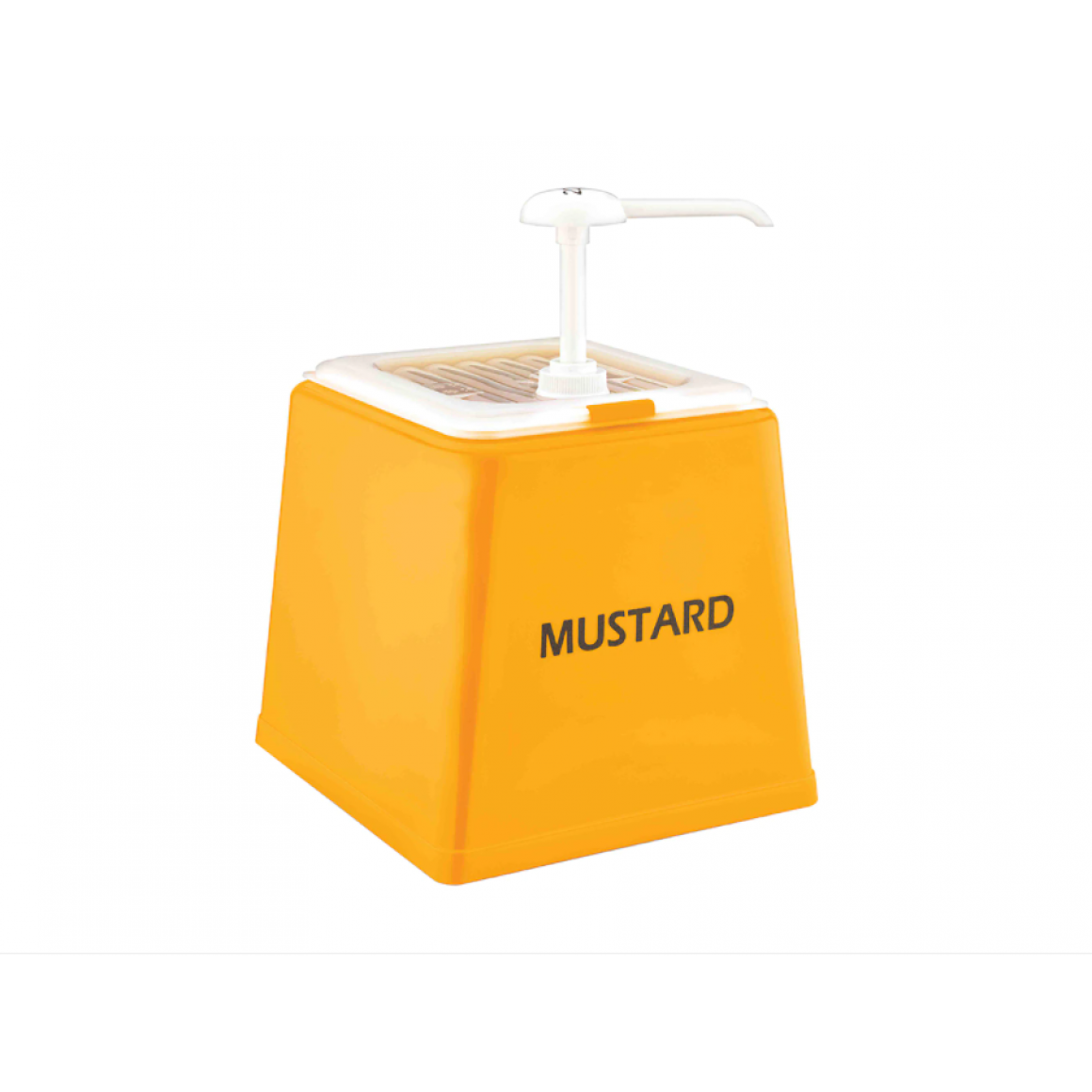 Mustard Pump Disp.( Single )  With ABS Stand new