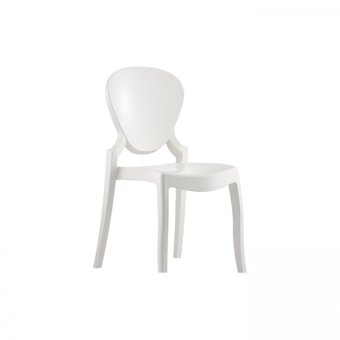 Chair QUEEN white polycarbonate Chair QUEEN white polycarbonate