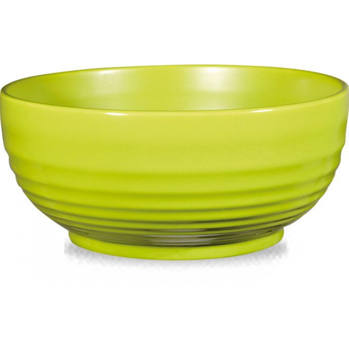 Art De Cuisine Rustic Green Glaze Ripple Deli Bowl/218cl