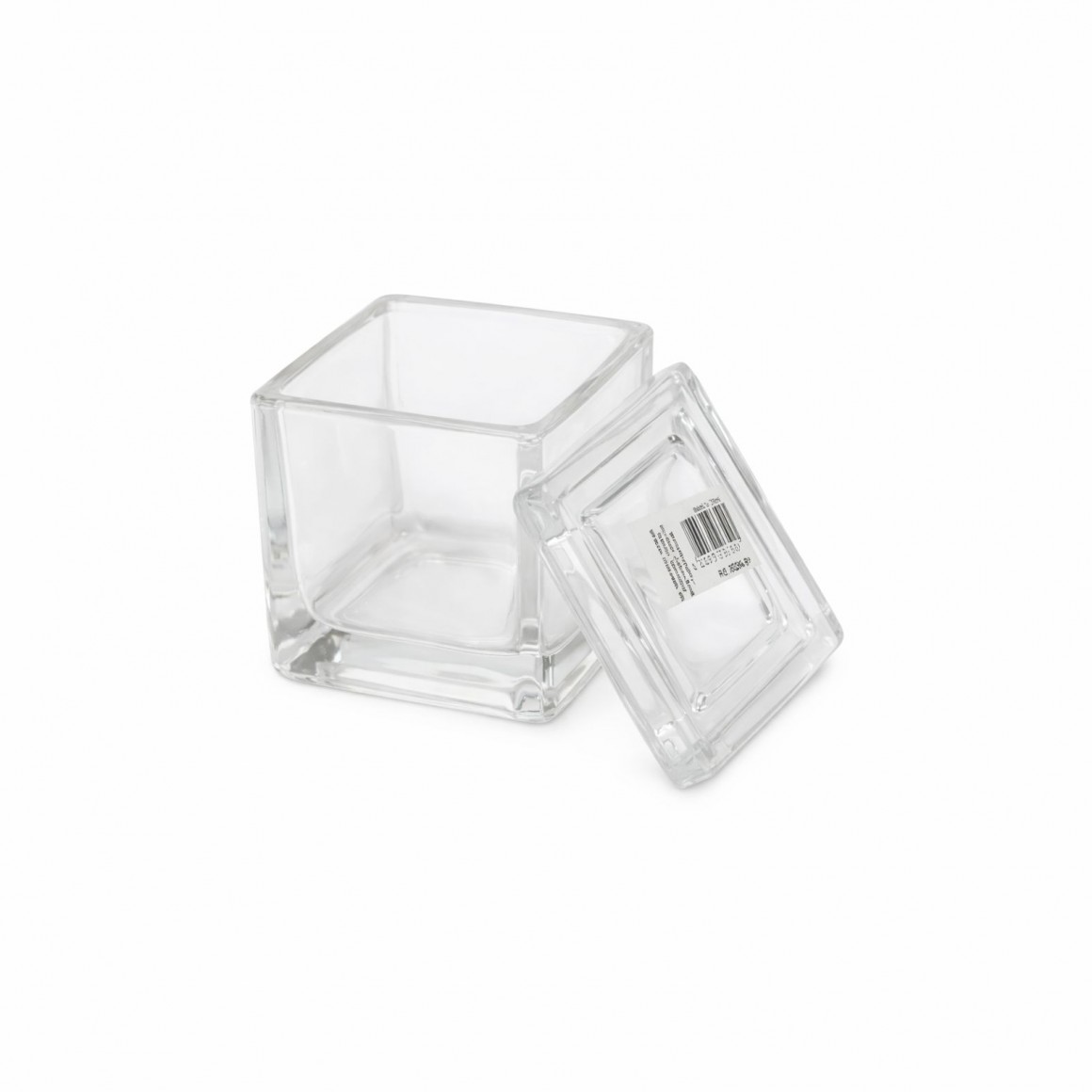 Şüşə kvadrat qab balaca  5258